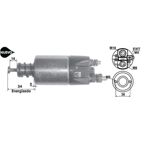 AUTOMATICO DE ARRANQUE - SOLENOIDE 12V MAQ. ASIATICA 2 TOR-MITS TAPA ALTA LC AUTOMATICO DE ARRANQUE - SOLENOIDE 12V MAQ. ASIATICA 2 TOR-MITS TAPA ALTA LC