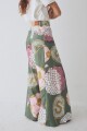 PANTALON WIDE XL PRINT TEAM Macros Verde