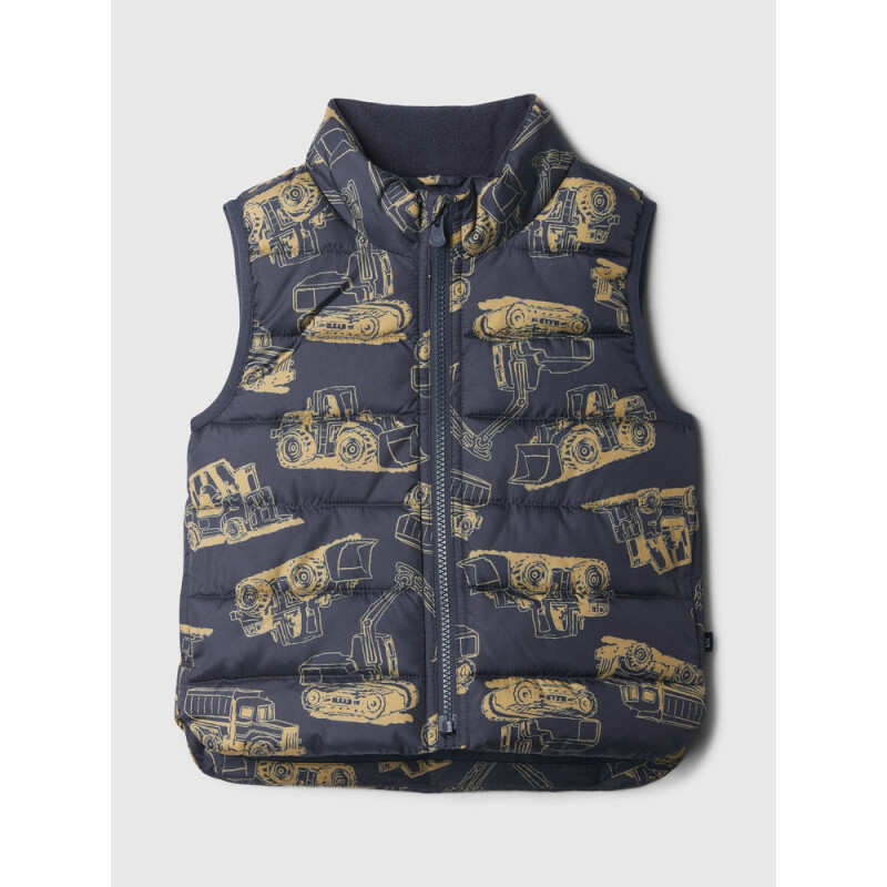 V-PUFFER VEST NAVY UNIFORM