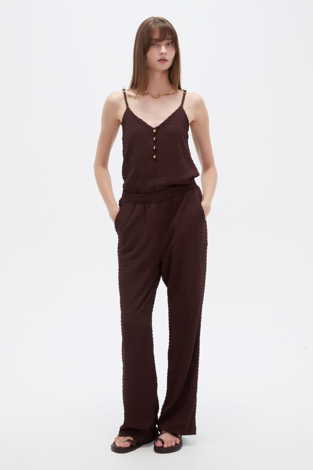 Pantalon Zeto Marron