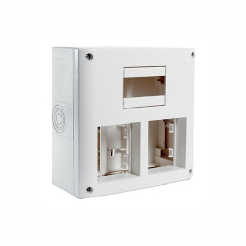 Caja exterior con 4 módulos + espacio p/térmica blanco - Atenea M48709