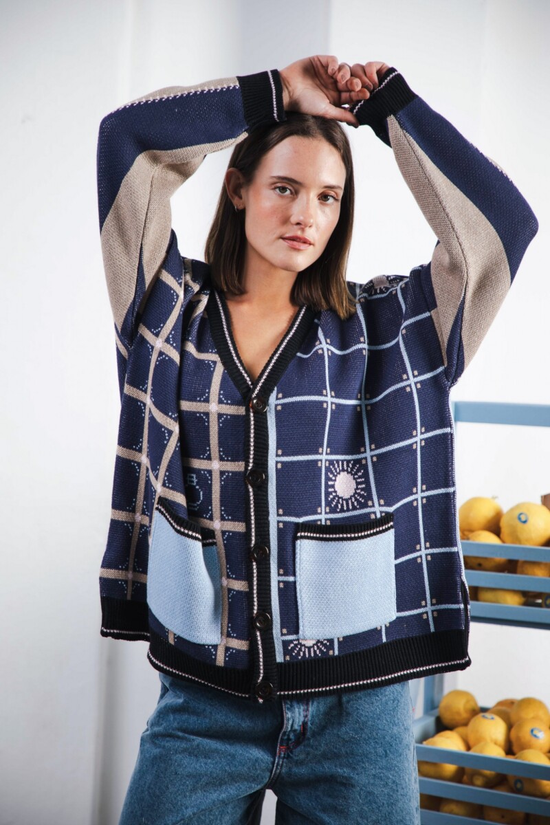 Cardigan SOL Azul