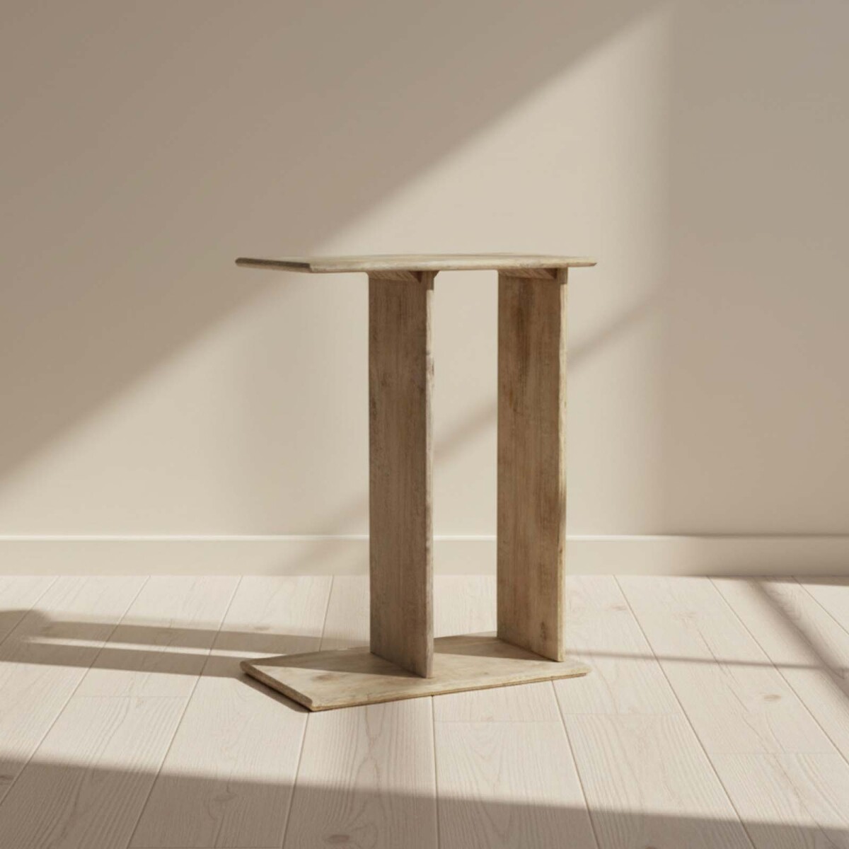 MESA LATERAL - MADERA-DE-MANGO NATURAL-BEIGE RIO NATURAL 