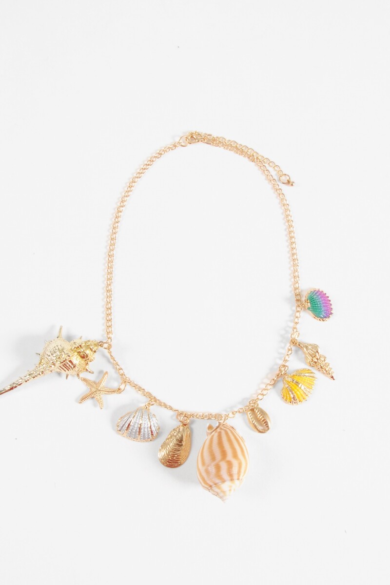Collar dijes mar dorado