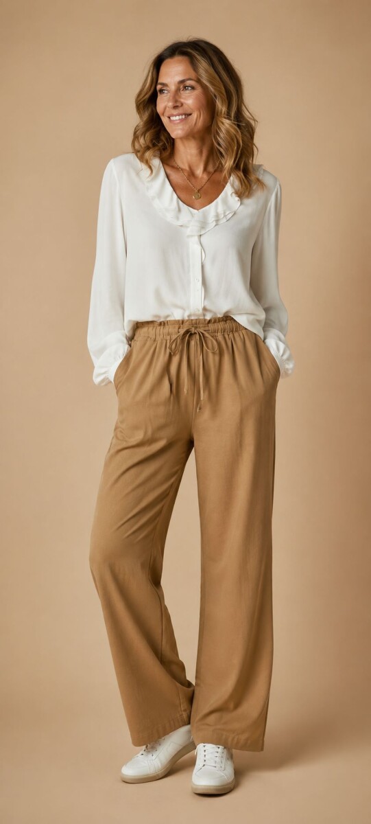 PANTALON DEVA - Camel 