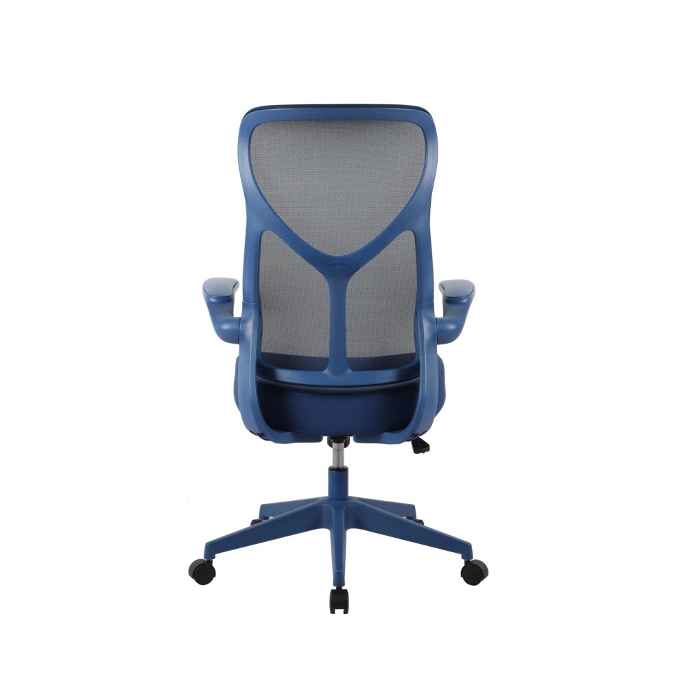 SILLA DE OFICINA MALLA-Y-METAL AZUL 3699F