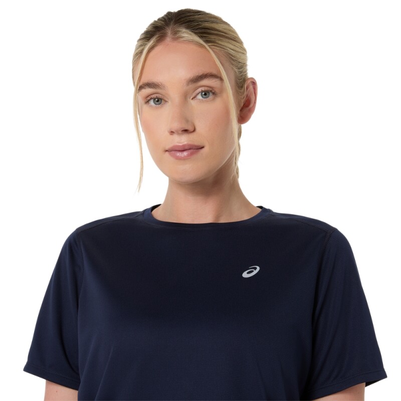 Polo Running Asics Silver SS Top Mujer Midnight