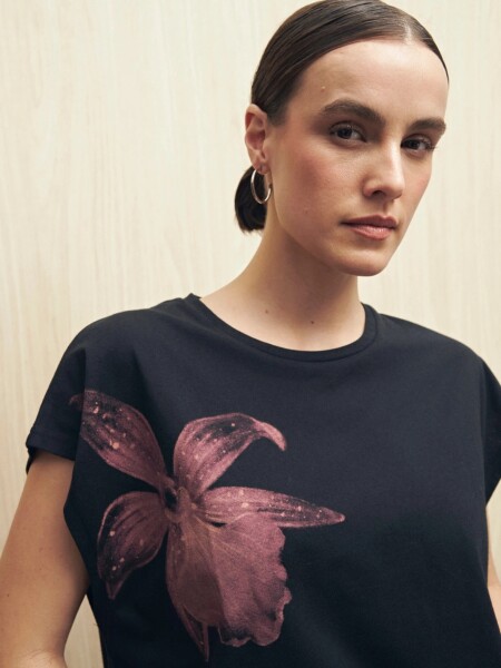 T-SHIRT ALLIE IDIA NEGRO