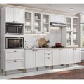 COCINA MODULADA 3.50 MT CON VIDRIO BLANCA - CLASSY COCINA MODULADA 3.50 MT CON VIDRIO BLANCA - CLASSY