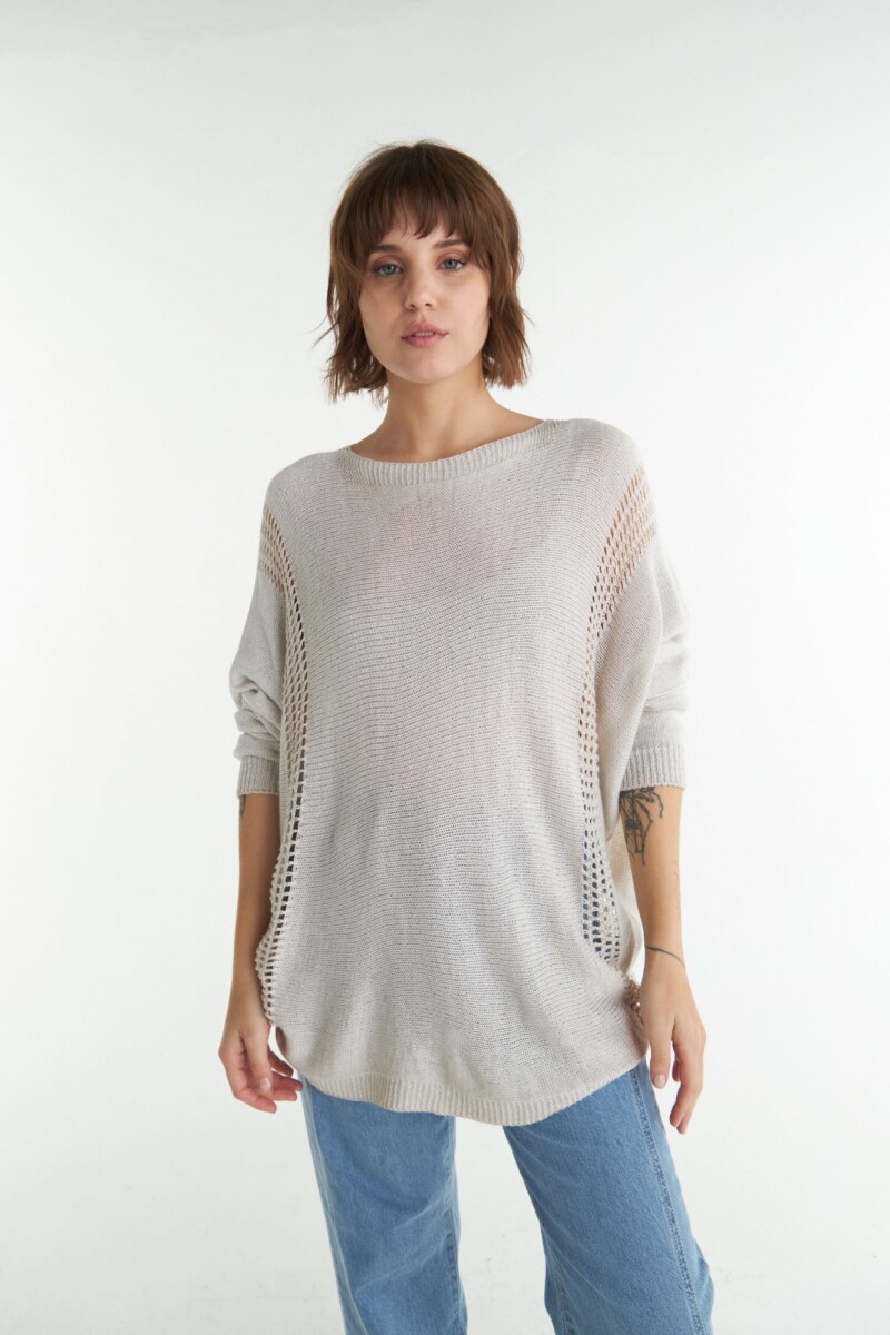 Sweater Ignacia Plata Lurex