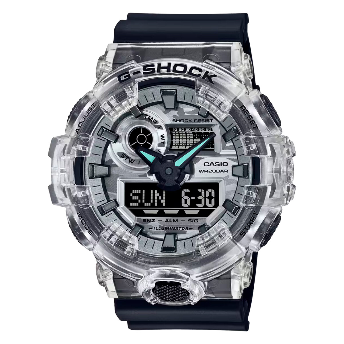 Reloj G-Shock Ga700Skc-1Adr En Resina Negro 