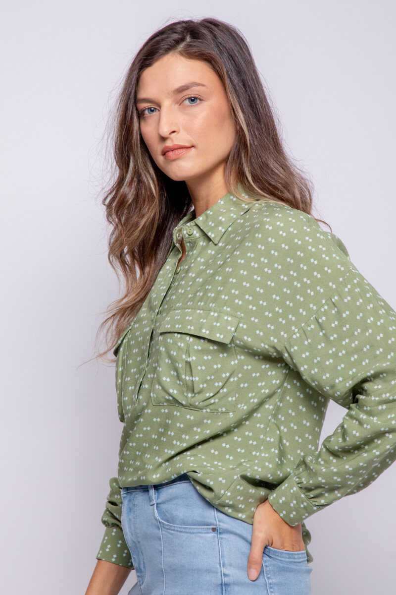 BLUSA GANDA Verde Hierba