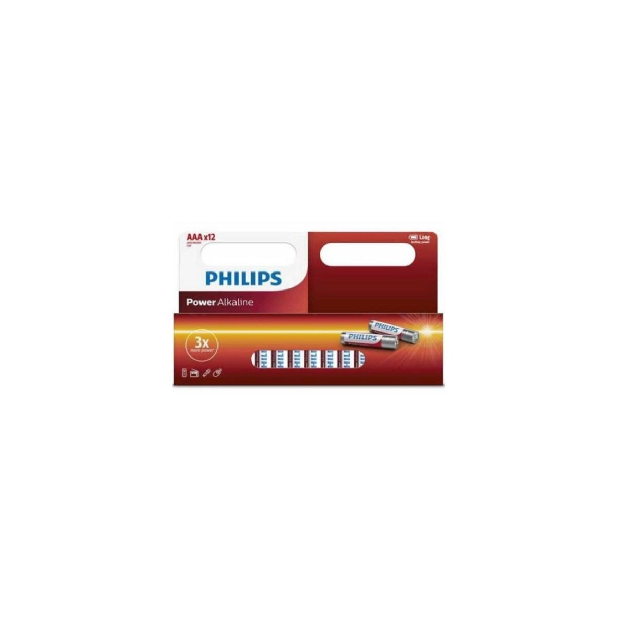 PACK PILAS AAA PHILIPS X 12 UNIDADES - Sin color 