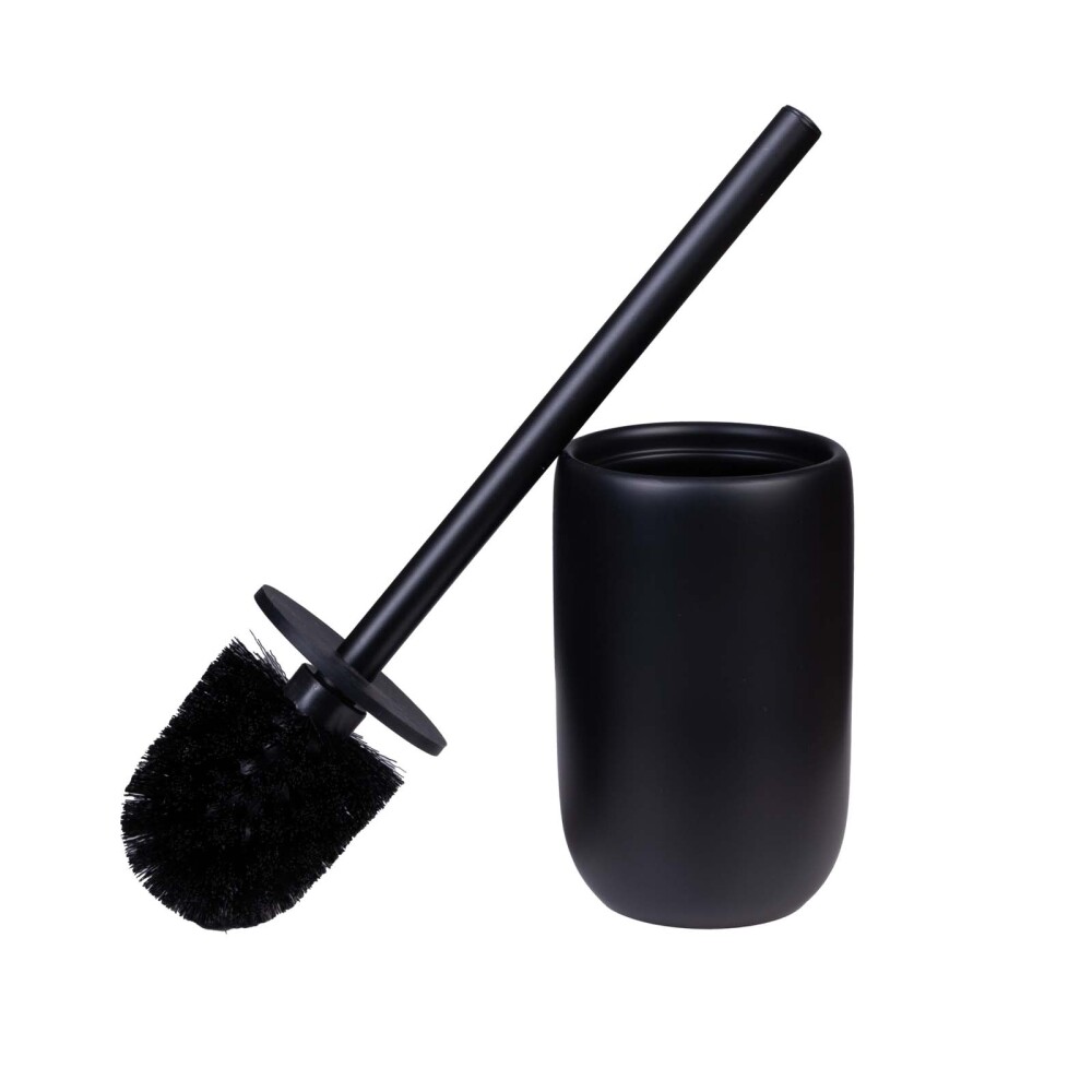 CEPILLO SANITARIO NEGRO POLIRESINA RESIN PL-5243