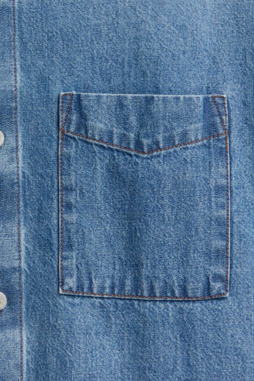 Campera De Jean Hombre Medium Wash