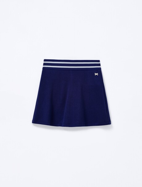SHORT ESTILO POLLERA AZUL