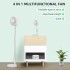 Ventilador Portatil 3 Aspas Extensible 3 Velocidades De Pie Variante Color Blanco