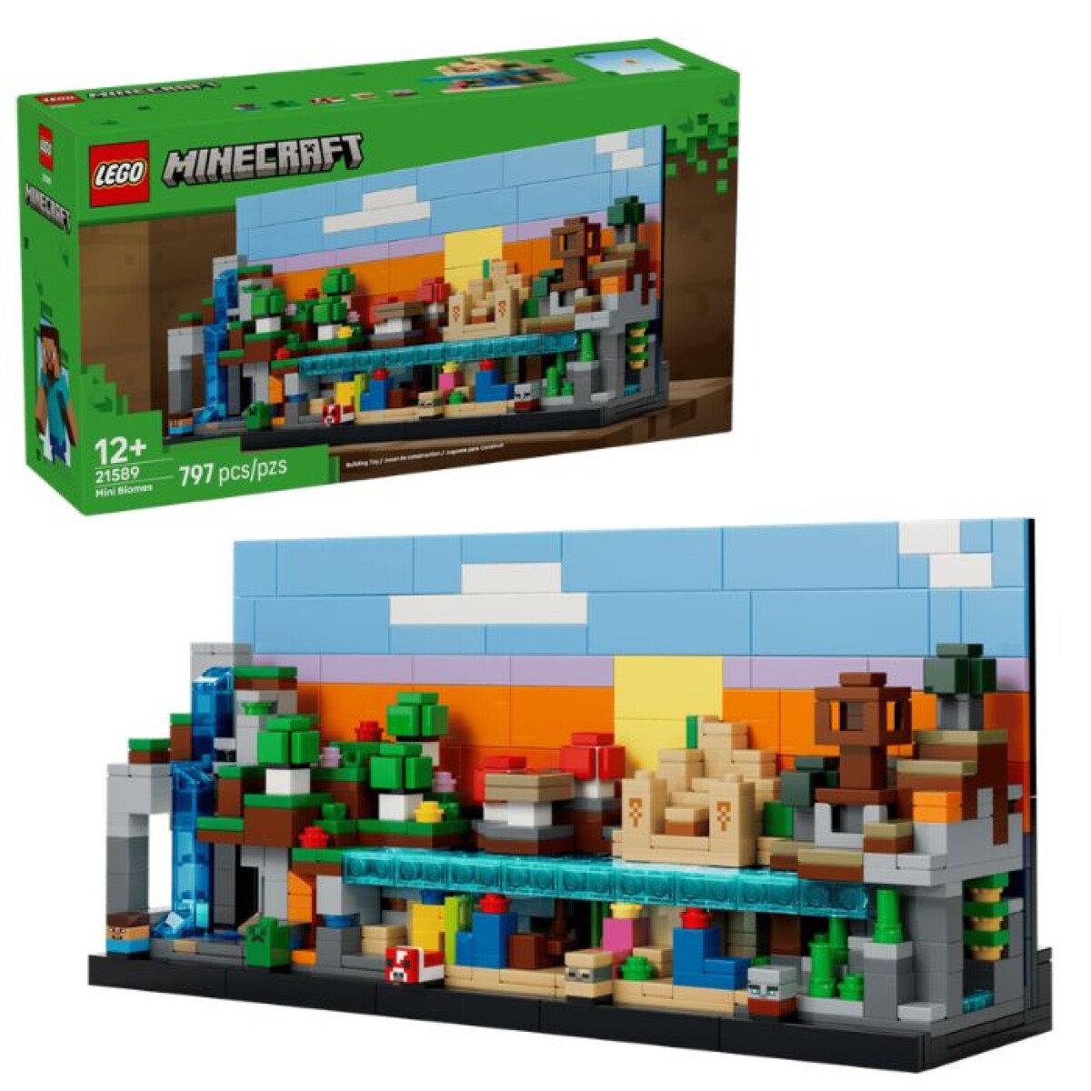 LEGO® Minecraft® Mini Biomas Set construible de 797 piezas 