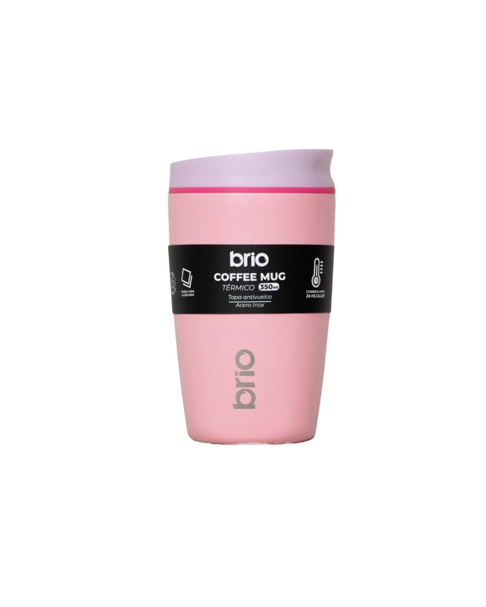 Vaso Térmico brio Café Jarra Mug 350ml Acero Inoxidable - Rosa 