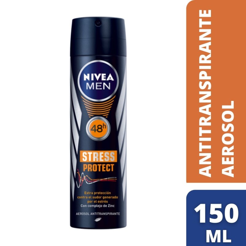 Desodorante en Aerosol Nivea Men Antitranspirante Stress Protect 150 ML Desodorante en Aerosol Nivea Men Antitranspirante Stress Protect 150 ML
