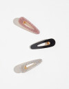 Horquillas con Accesorios Glitter Set De Horquillas Shinny - Combinacion Tricolor