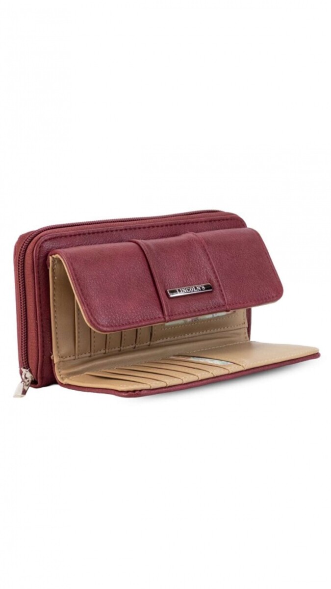 Billetera Gladiolo - Merlot 