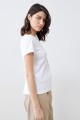 Remera escote bote blanco