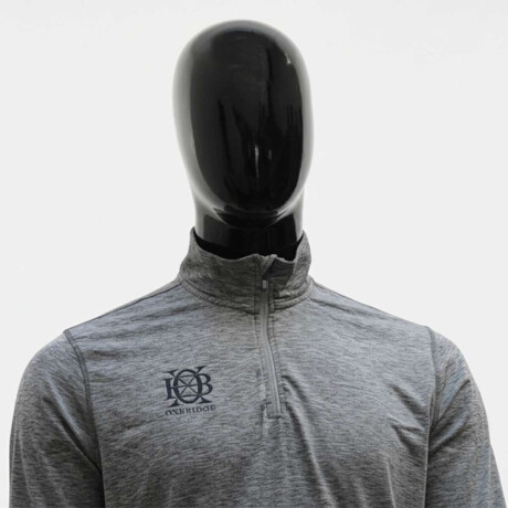 Buzo Deportivo Ligero Con Cierre Gris