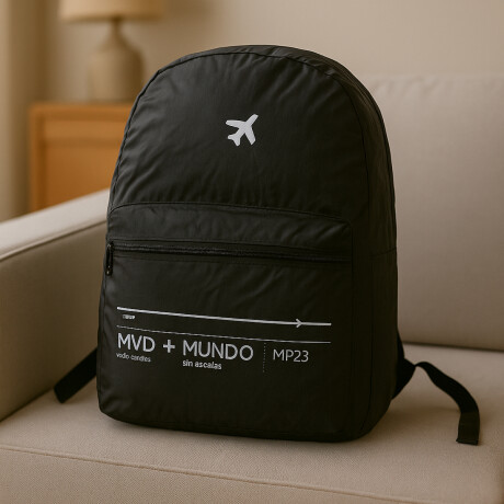 Mochila plegable para viajar Negra
