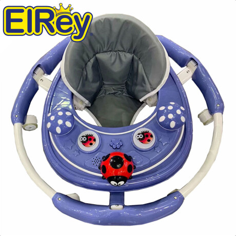 Andador Caminador Plegable P/ Bebé + Tablero de Juego Azul