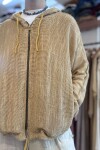 Campera agua reversible Mostaza