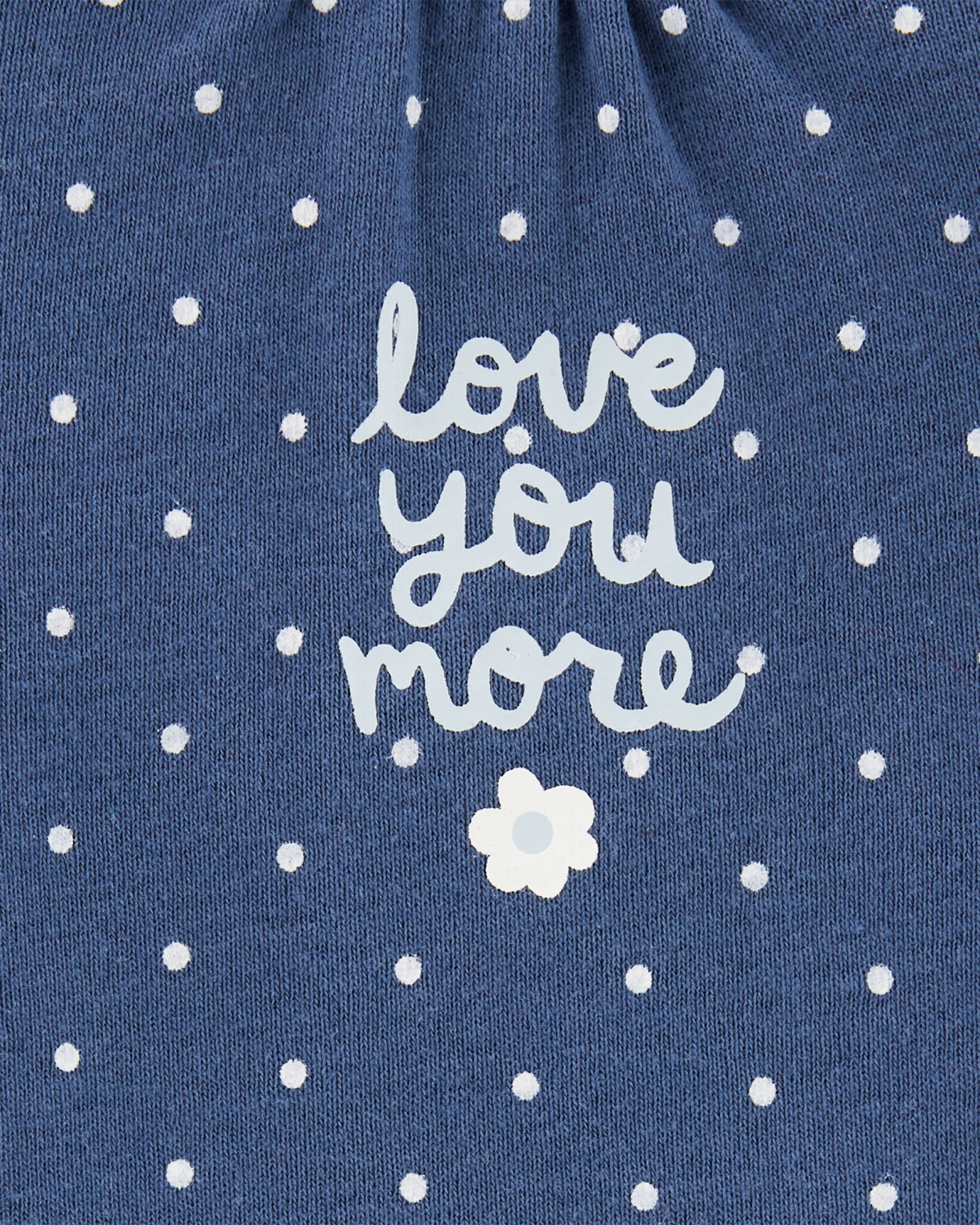 Set tres piezas de algodón, pantalón y bodies, diseño floral Sin color