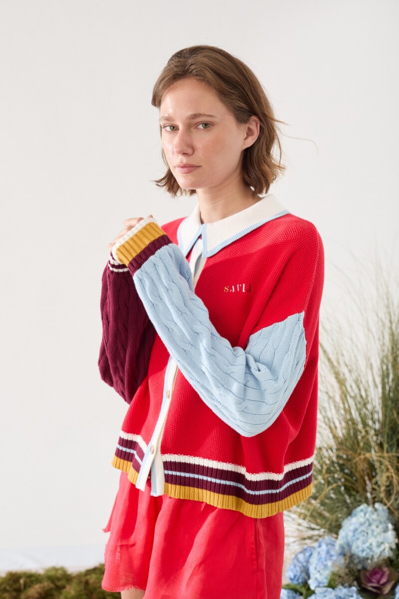 PRE VENTA CARDIGAN FUNNY Rojo