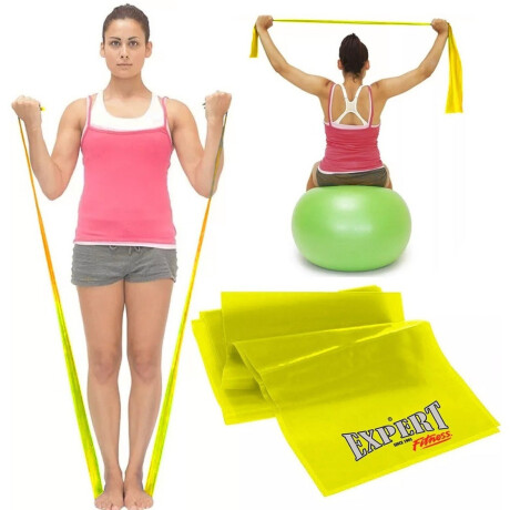 Banda Elástica 100% Latex Theraband Yoga Int Baja Amarillo