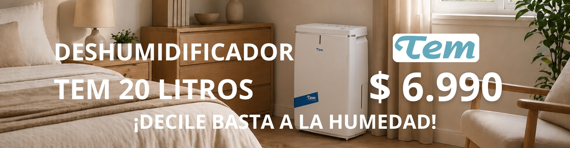 Deshumidificador TEM 20 Lts