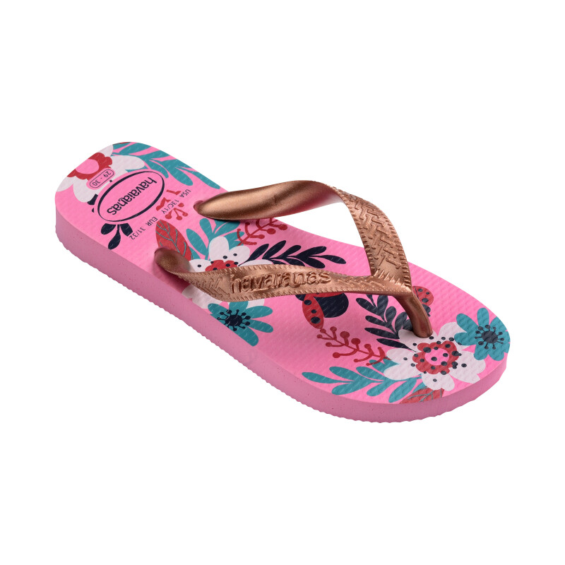 Sandalia de Niños Havaianas Hav.Kids Flores Rosado - Flores