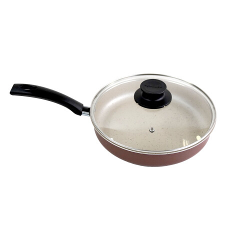 SARTEN ANTIADHERENTE C/TAPA 24CM BEIGE/TERRACOT MARTINAZZO SARTEN ANTIADHERENTE C/TAPA 24CM BEIGE/TERRACOT MARTINAZZO