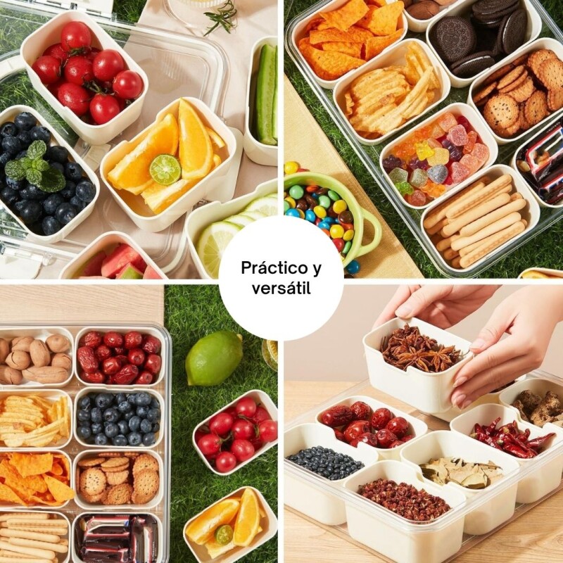 Vianda Caja Organizadora Alimentos Compartimientos Divisor Hermetica Vianda Caja Organizadora Alimentos Compartimientos Divisor Hermetica