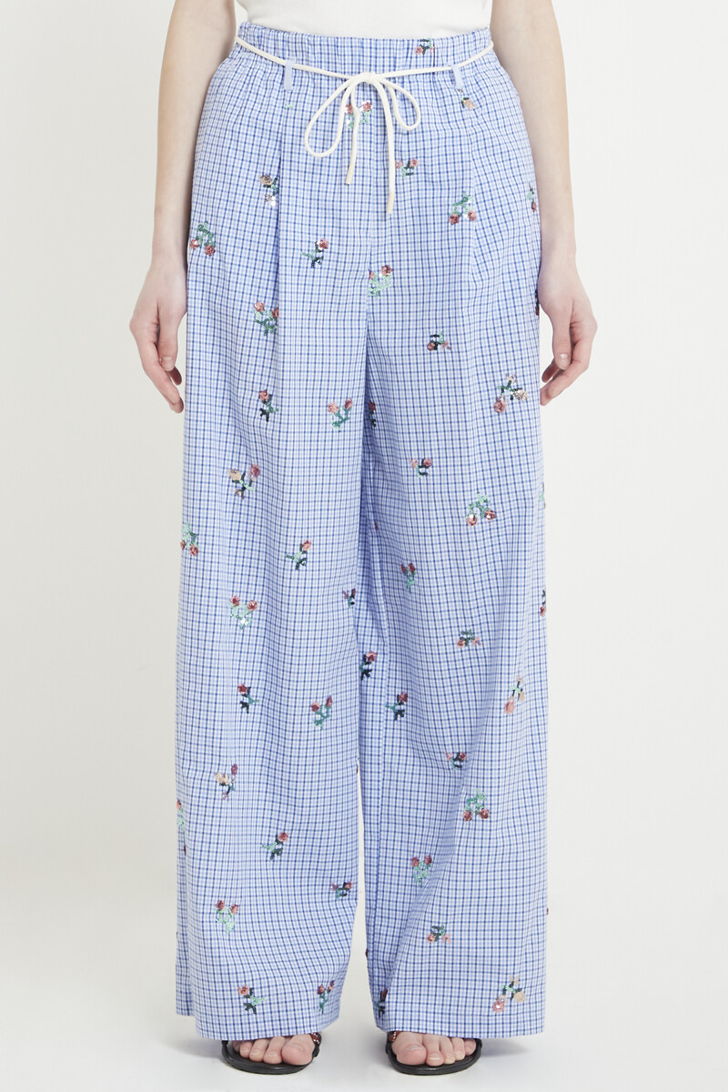 PANTALÓN CUADROS Azul