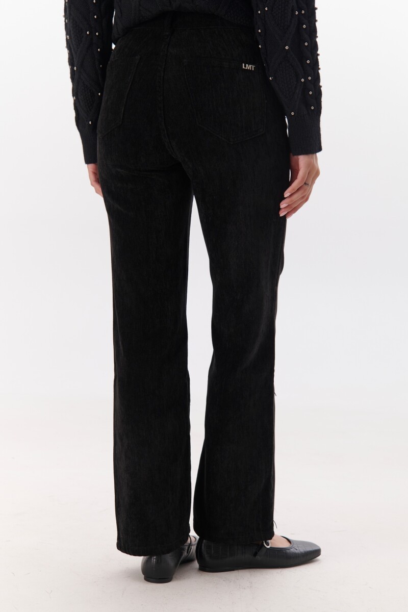 PANTALON PANA VELOUR NEGRO