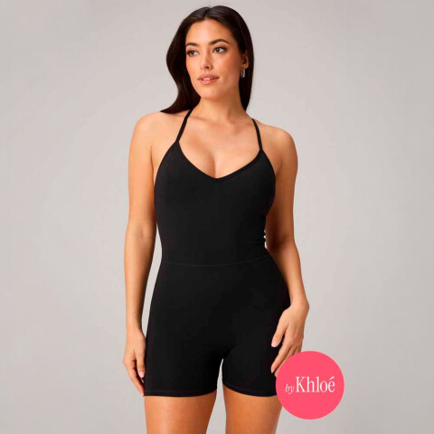 Enterizo Booty Scrunch Pureluxe V-Back Enterizo 4 Mujer Black