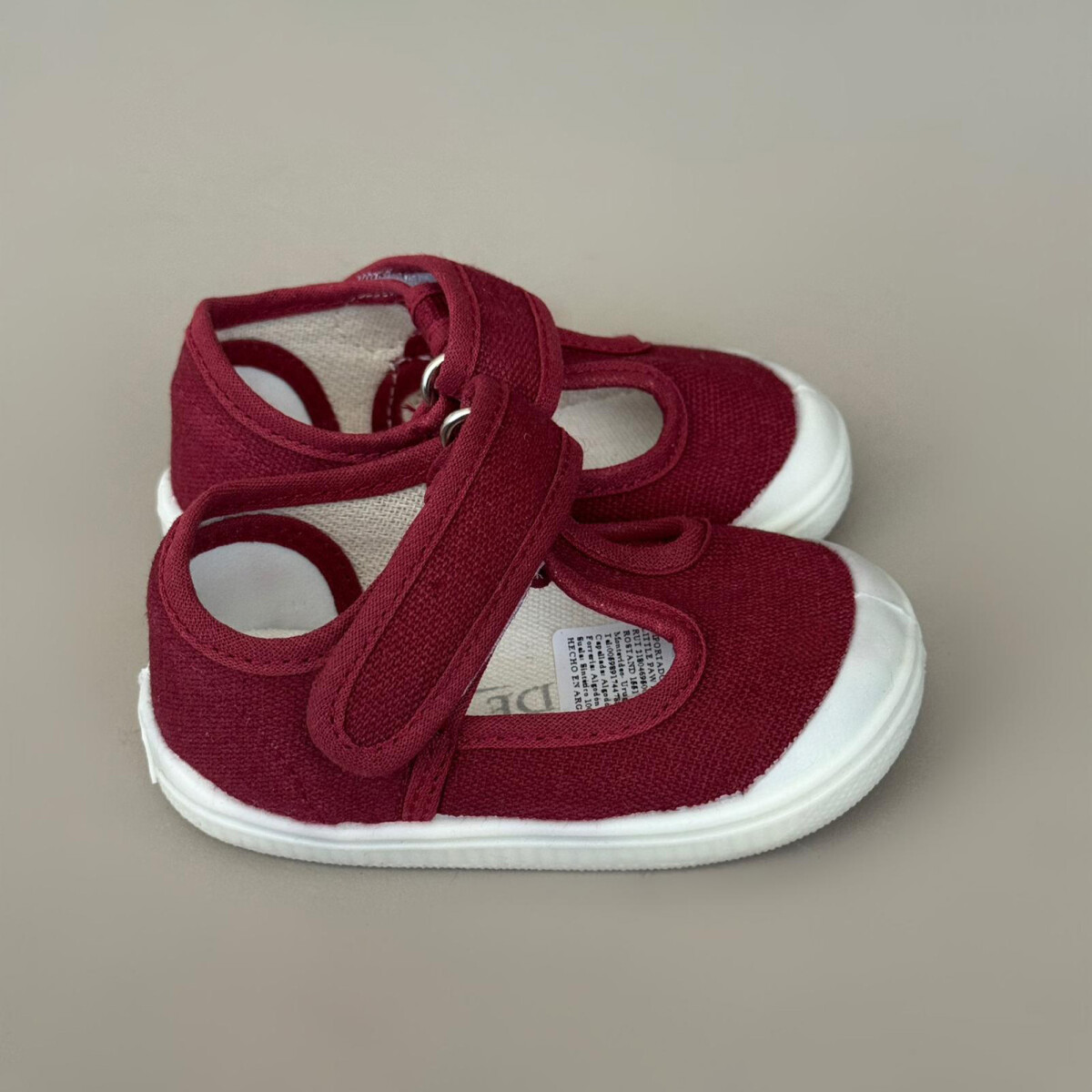 Guillermina De Lona Canvas Baby Del 16 Al 21 - Guinda 