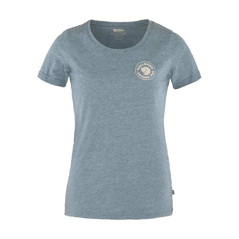 Polo Fjallraven 1960 Logo T-shirt W Mujer Indigo Blue-Melange