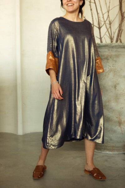 TUNICA JAPAN LUREX Azul