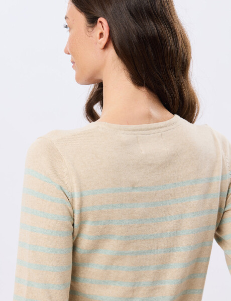 BUZO TEJIDO RAYADO Beige