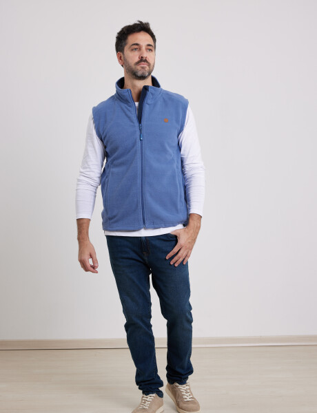 Chaleco Polar Navigator Azul Piedra