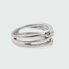 Anillo Angelonia de plata 925 con brillantes Anillo Angelonia de plata 925 con brillantes