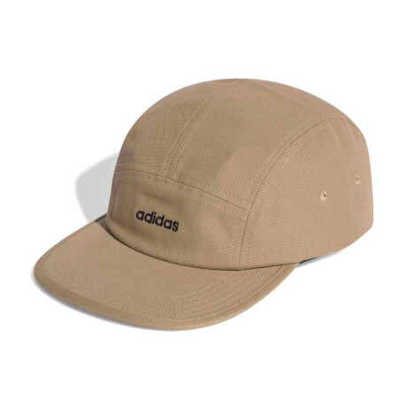 Gorra de Lona de 5 Paneles Unisex Crema