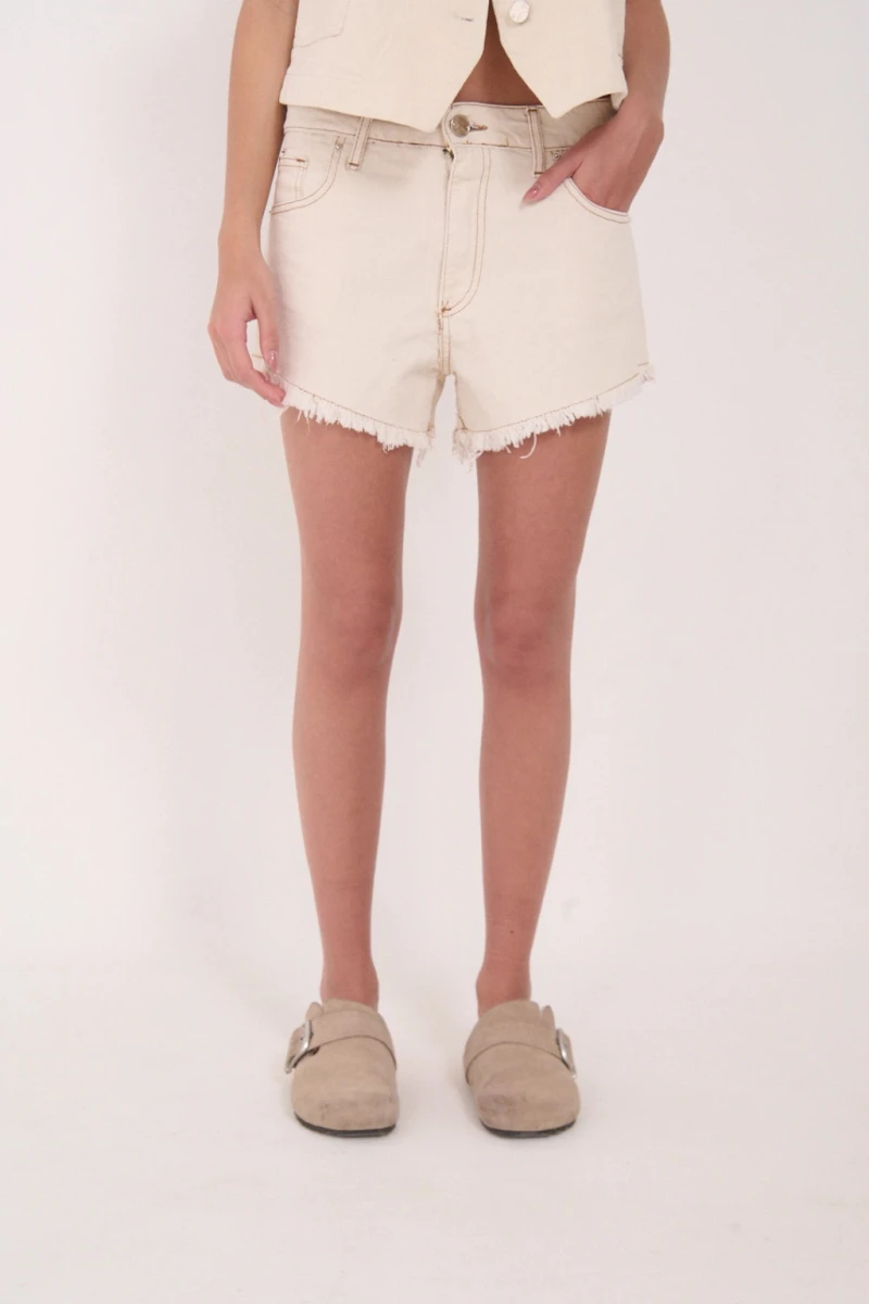 SHORT LEON Crudo