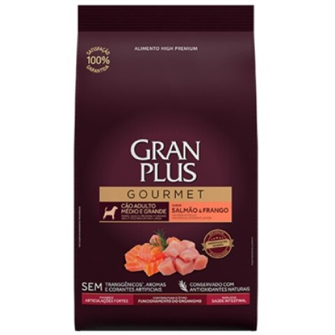 Gran Plus Gourmet Perro Adulto Med/Gde Salmón y Pollo 10 kg Gran Plus Gourmet Perro Adulto Med/Gde Salmón y Pollo 10 kg